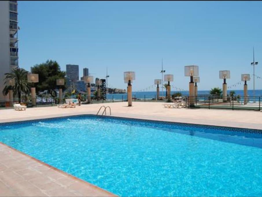 貝尼多姆Piso 21 Unico A Pie De Playa En Esquina公寓 外观 照片