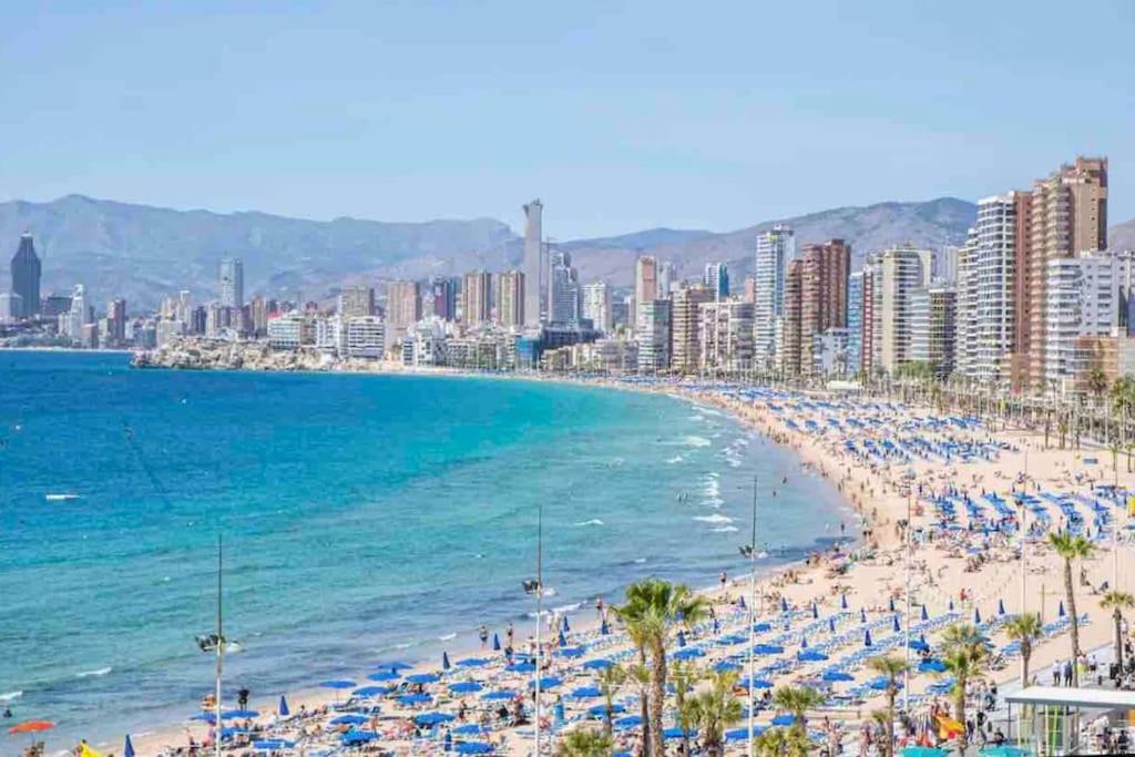 貝尼多姆Piso 21 Unico A Pie De Playa En Esquina公寓 外观 照片